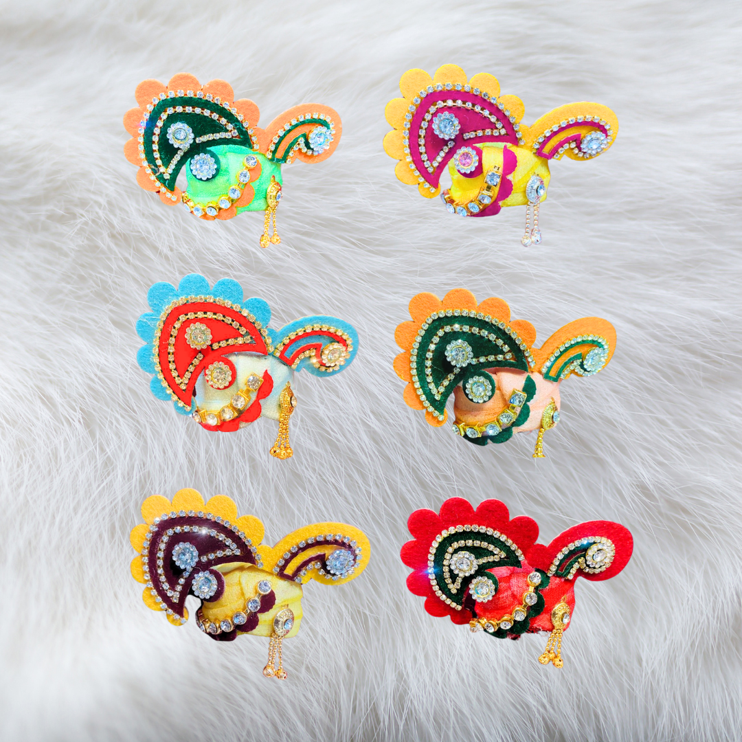 Beautiful Diamond work Safa Set (pack of 6)