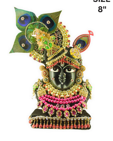 Elegant handcrafted murti with shringar