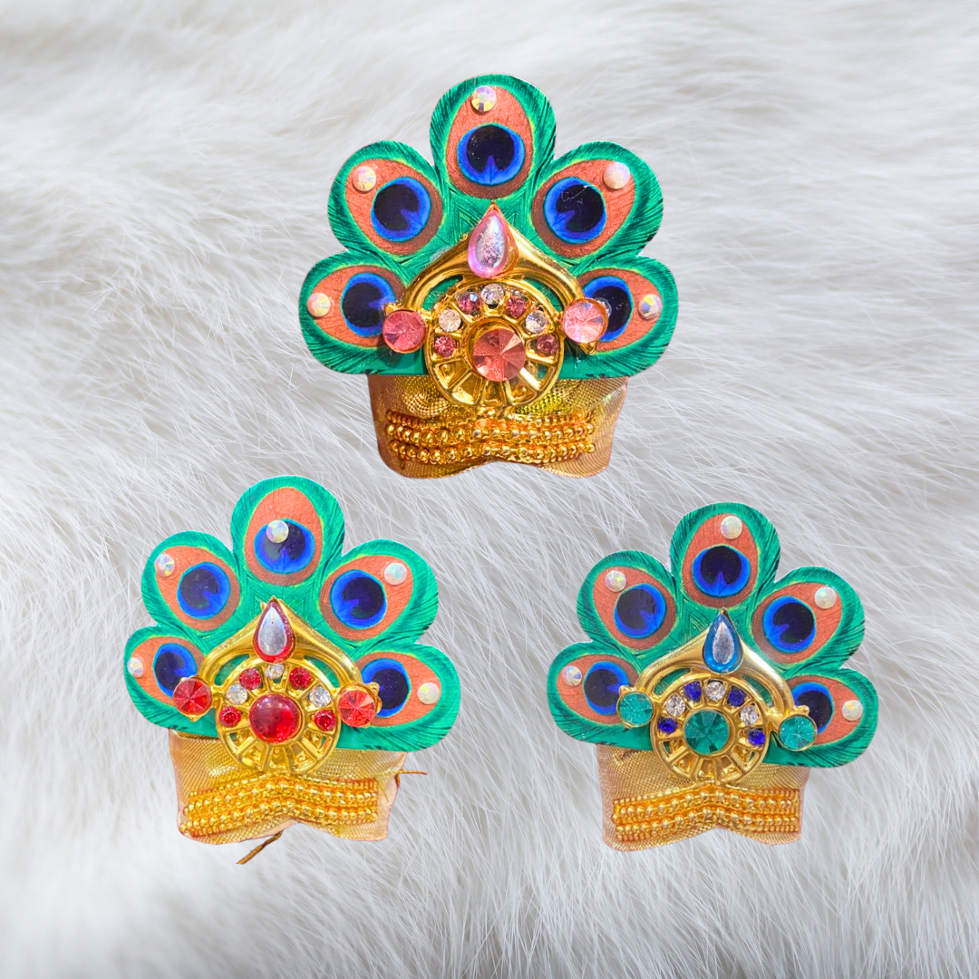 Beautiful Morpankh work  Safa Set (pack of 6)