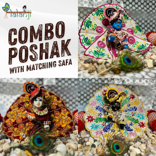 Designer Combo Poshak | Kali Work Embroidery | Valvet Embroidery Parrot Theme | MultiColor Stone Work