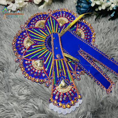 Beautiful Embroidery Work Wirh Stone and Moti for Laddu Gopal Ji With Patka