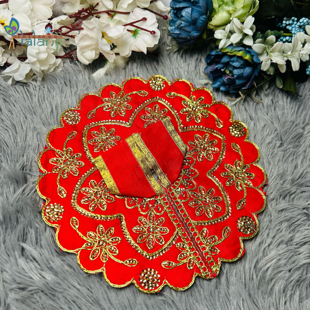 Beautifully Crafted Embroidery Dress for Laddu Gopal