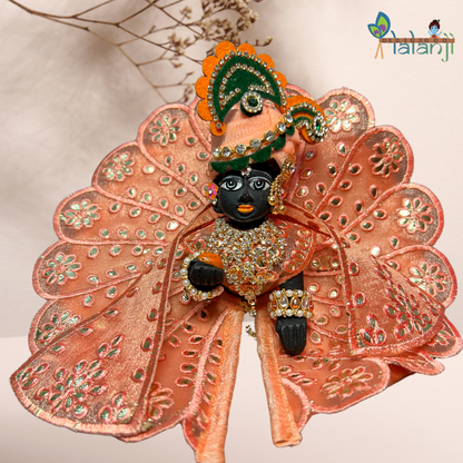 Organza Cloth Gota Pati Work Special Summer Laddu Gopal Dresses