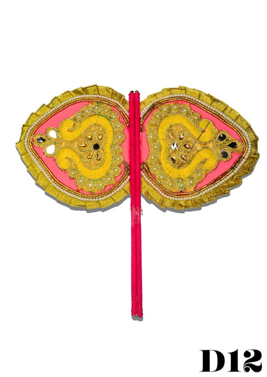 Elegant hand-crafted pankha fans